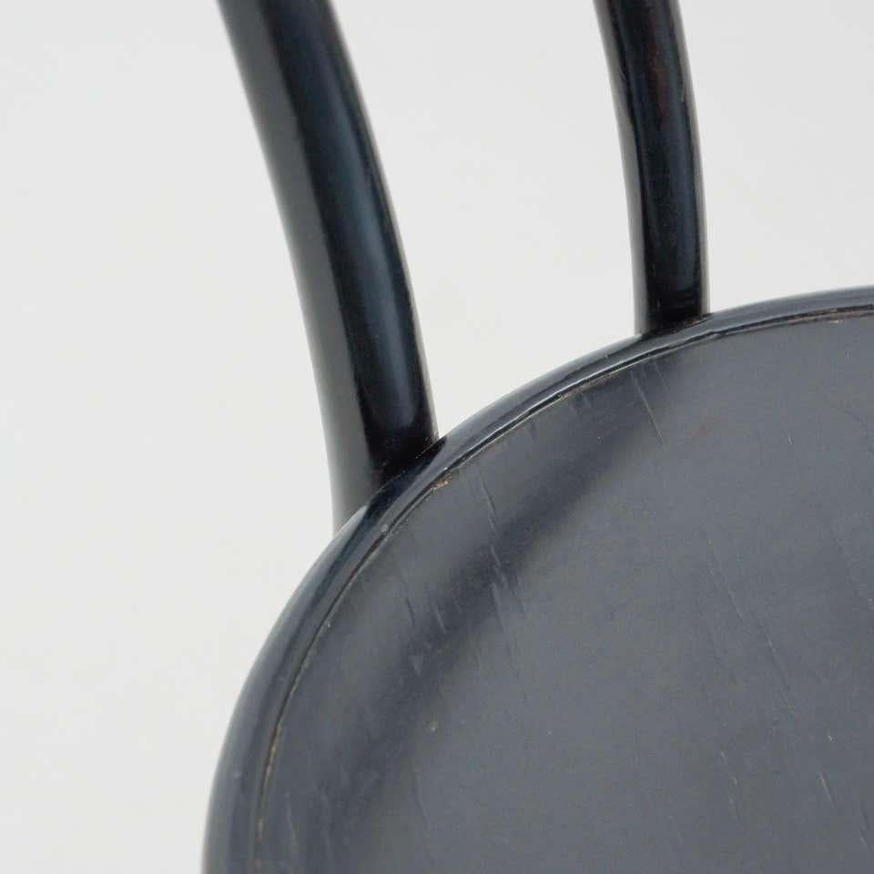 Black Bentwood Chair in the Style of Thonet, circa 1950 For Sale 4
