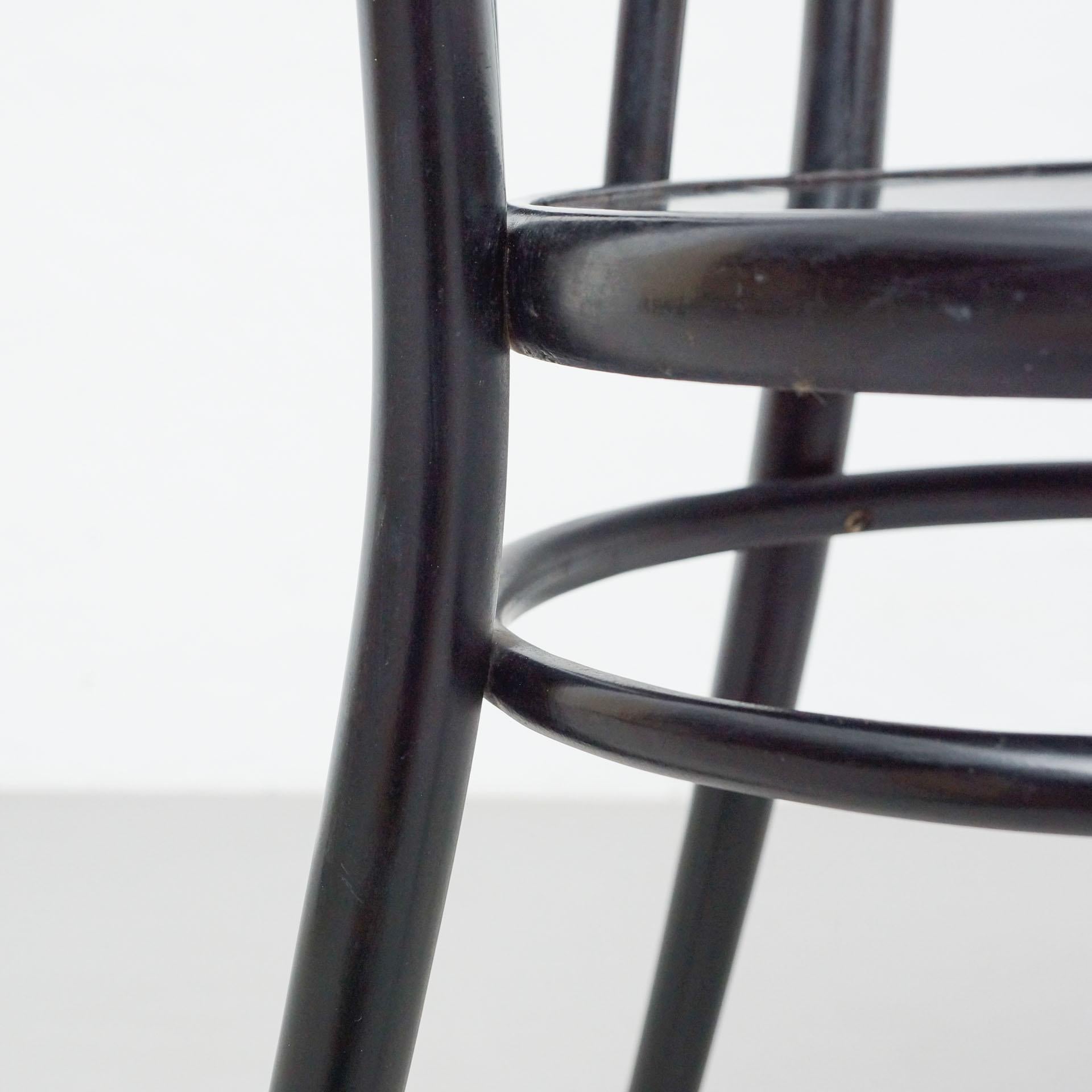 Black Bentwood Chair in the Style of Thonet, circa 1950 7