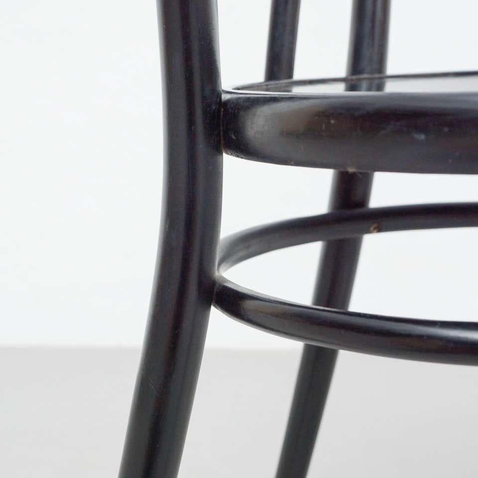 Black Bentwood Chair in the Style of Thonet, circa 1950 For Sale 10