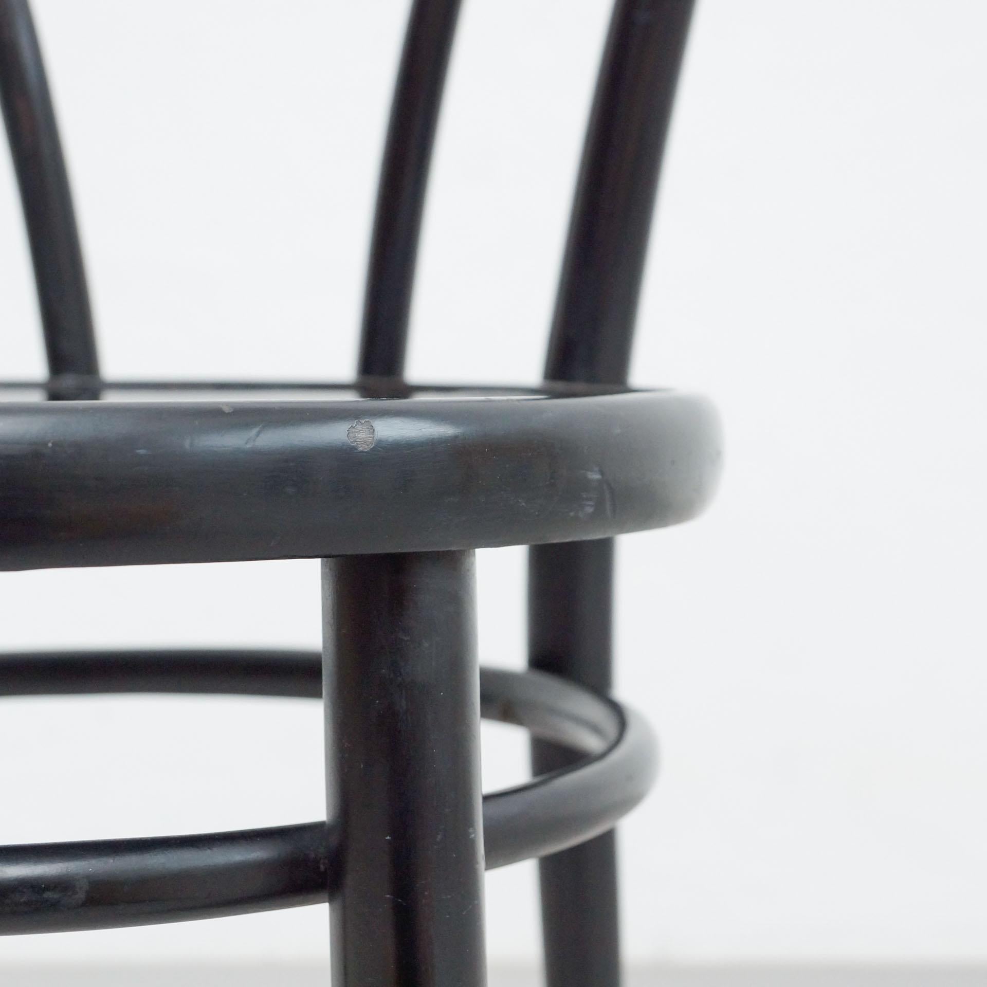 Black Bentwood Chair in the Style of Thonet, circa 1950 8