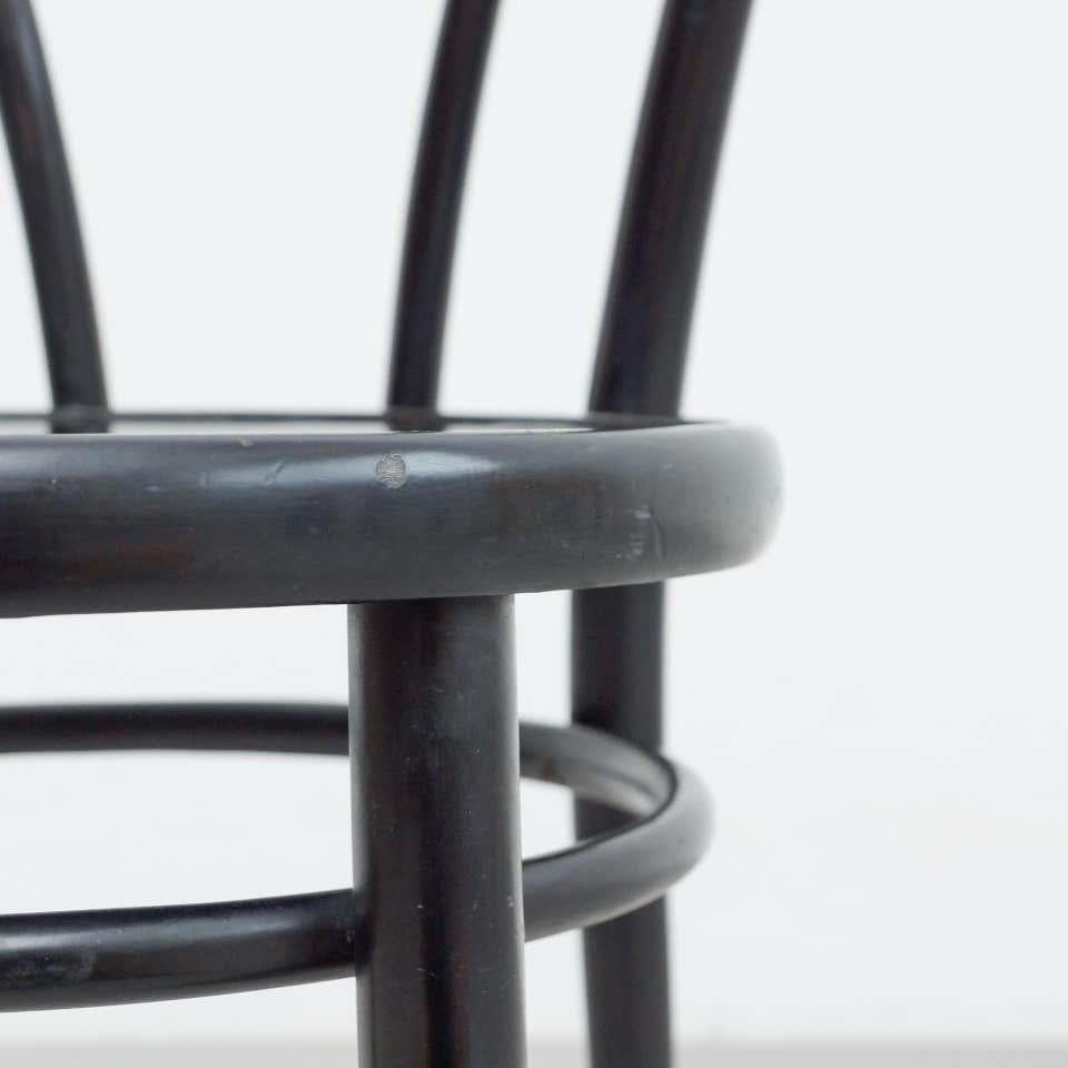 Black Bentwood Chair in the Style of Thonet, circa 1950 For Sale 11