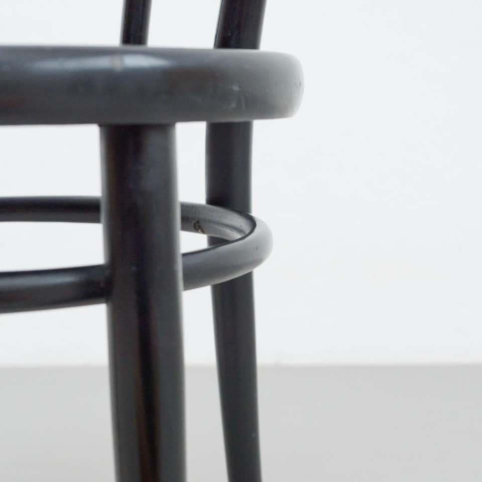 Black Bentwood Chair in the Style of Thonet, circa 1950 For Sale 12