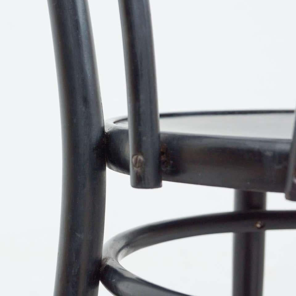 Black Bentwood Chair in the Style of Thonet, circa 1950 For Sale 13