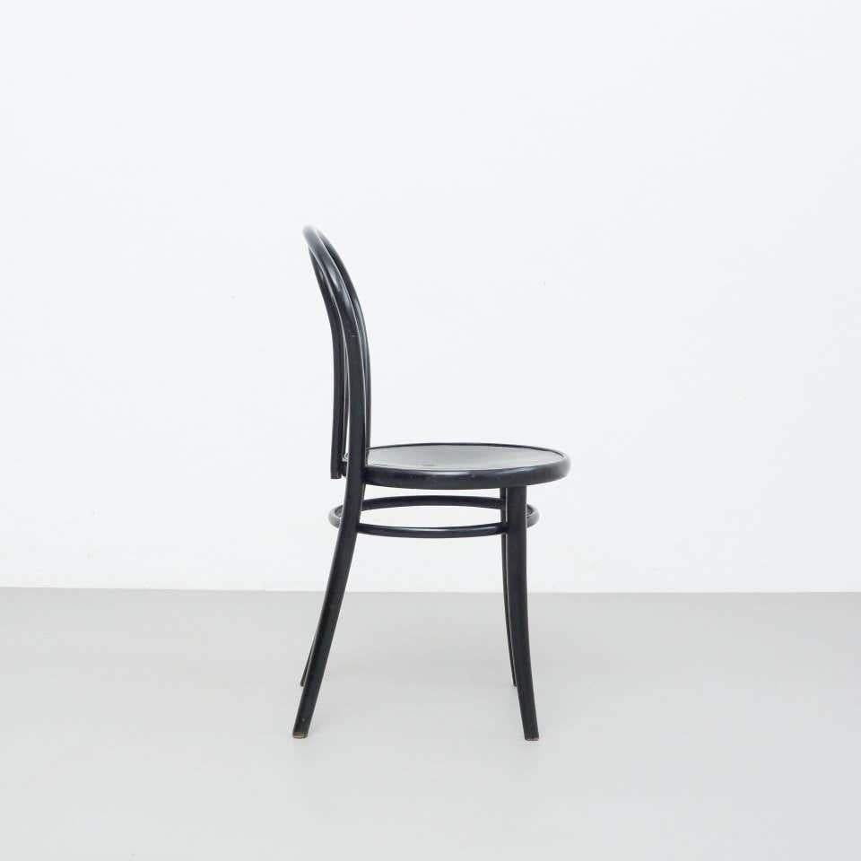 Black Bentwood Chair in the Style of Thonet, circa 1950 For Sale 1