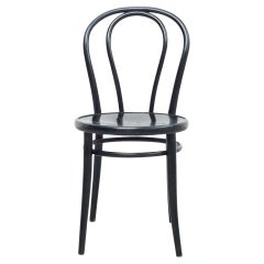 Retro Black Bentwood Chair in the Style of Thonet, circa 1950