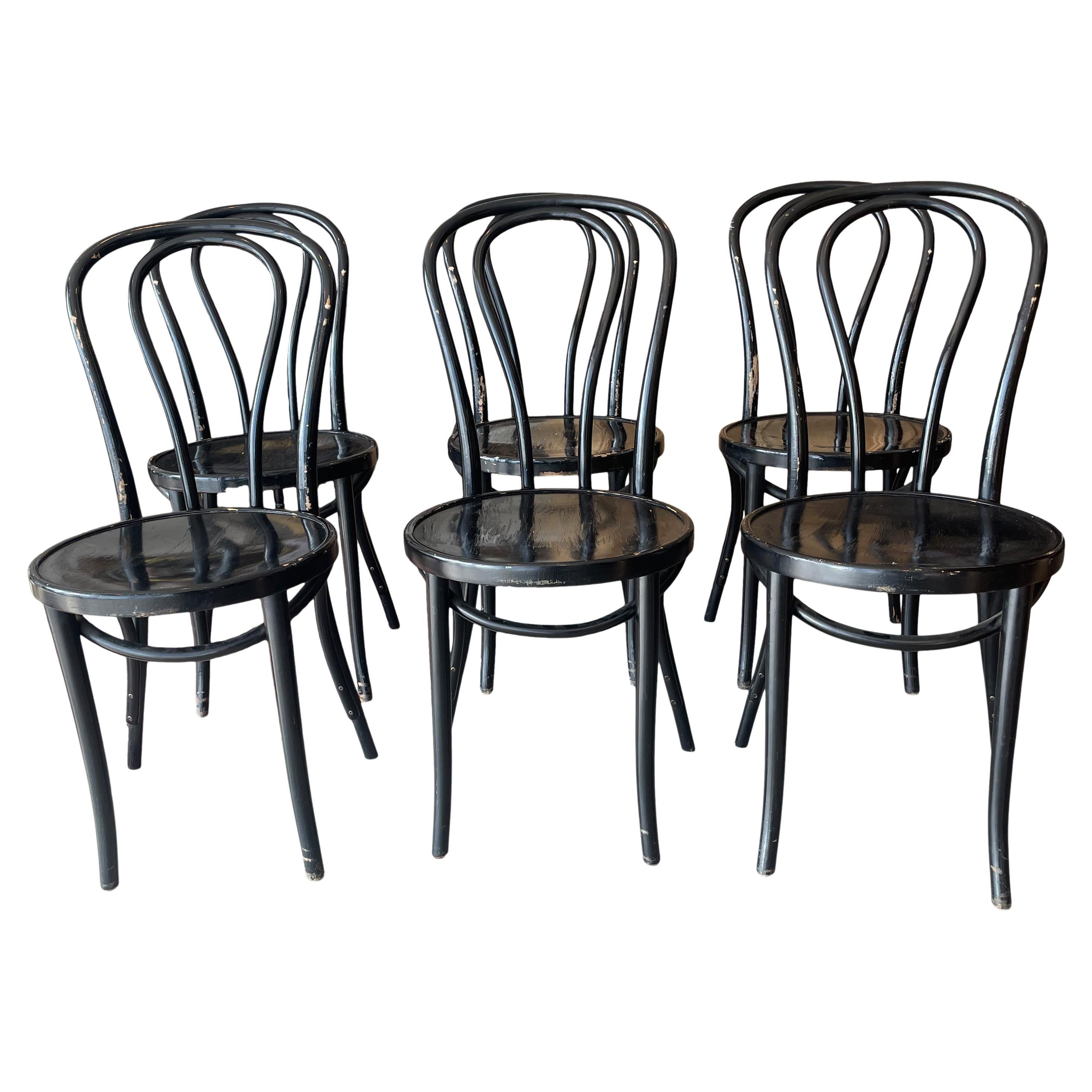 Set of 6 Vintage European Dining Chairs at 1stDibs