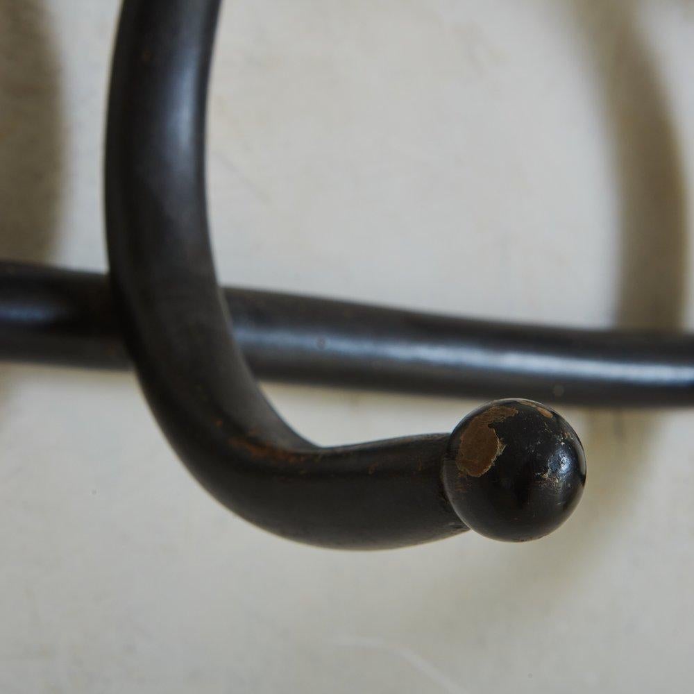 Black Bentwood Wall Mounted Coat Rack, France 20th Century 3