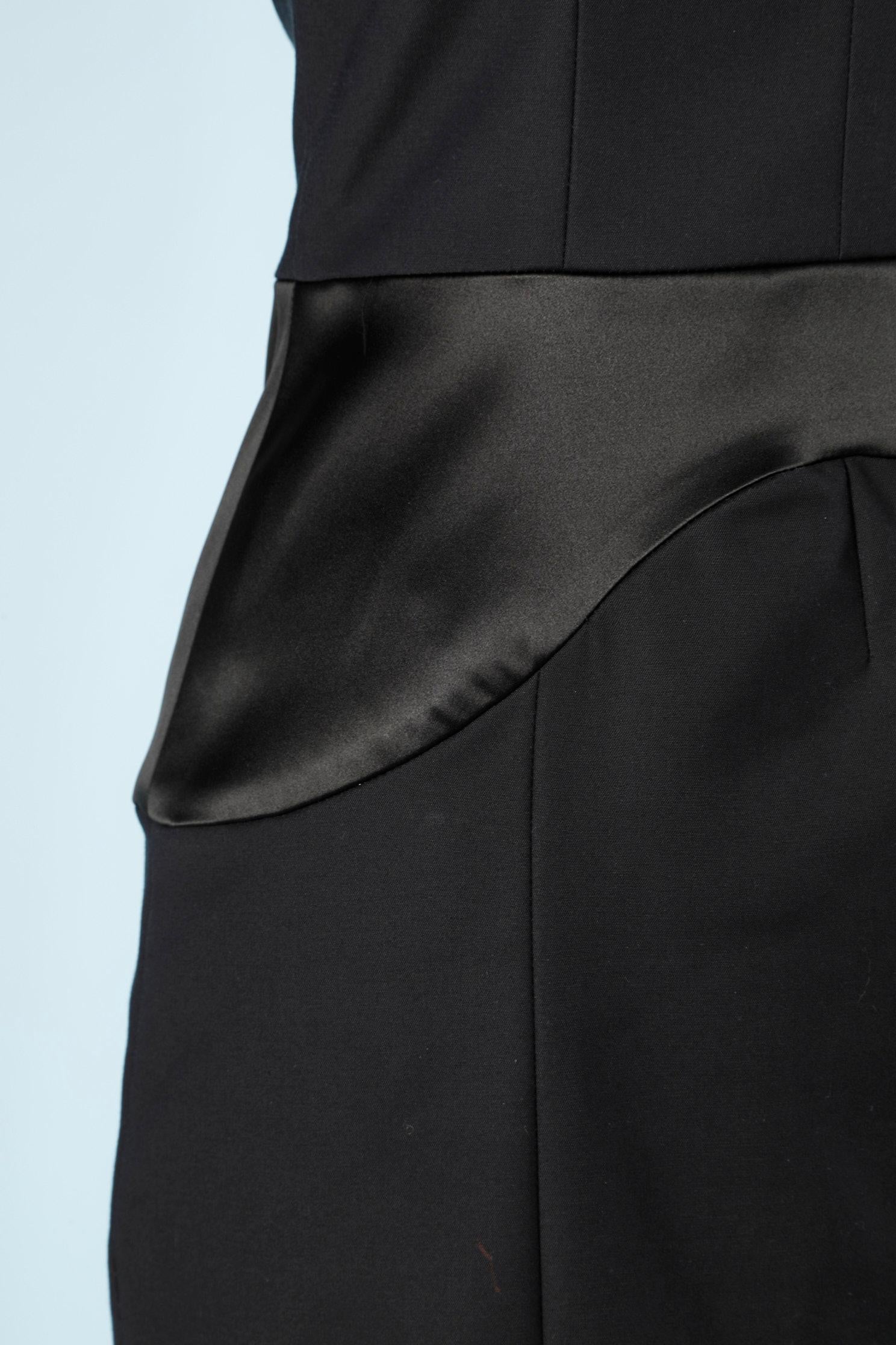 Black bi-material dress Dolce & Gabbana  In Excellent Condition In Saint-Ouen-Sur-Seine, FR