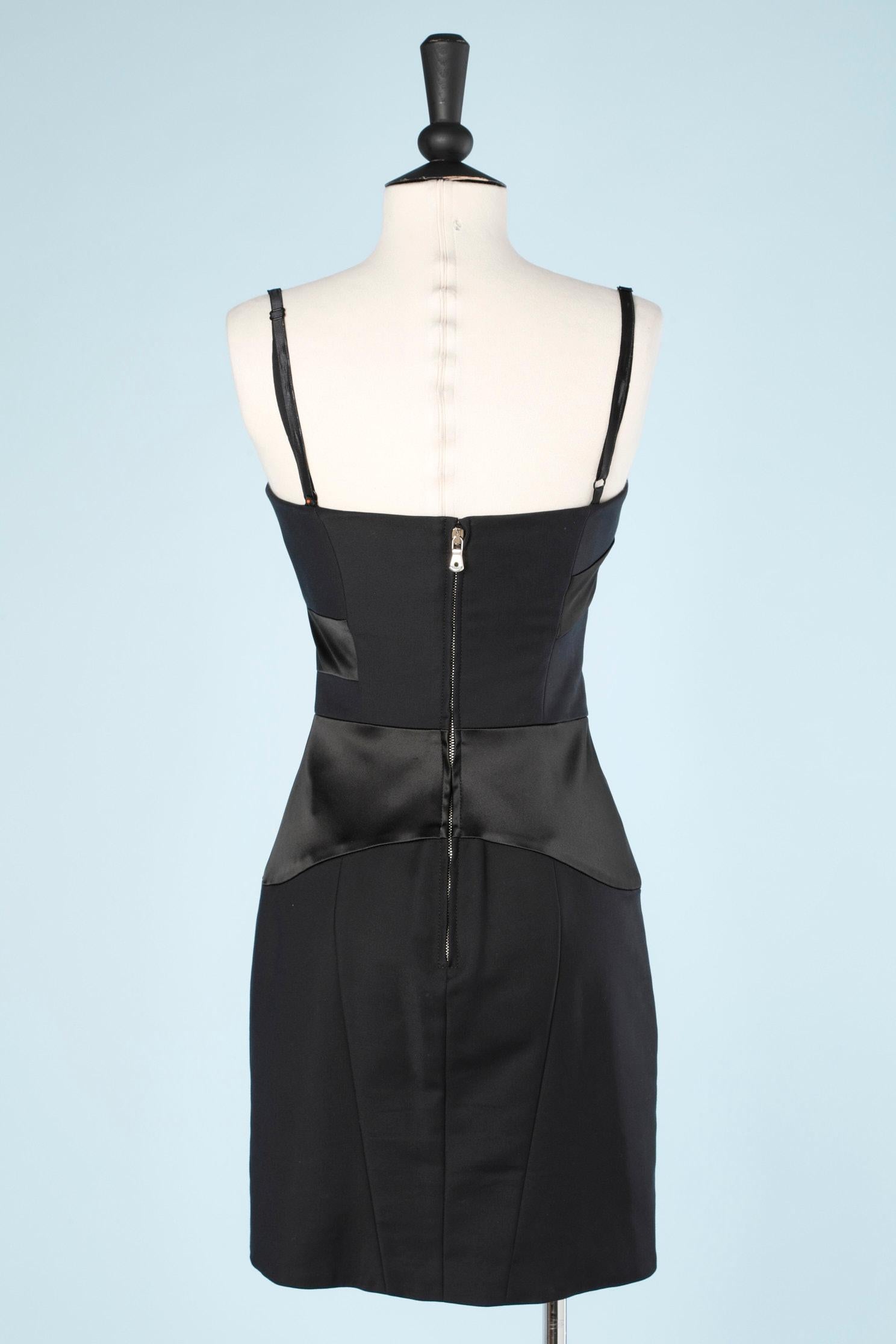 Black bi-material dress Dolce & Gabbana  1