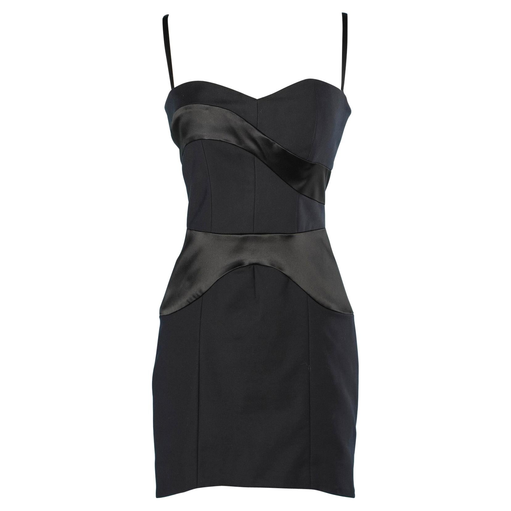 Black bi-material dress Dolce & Gabbana 