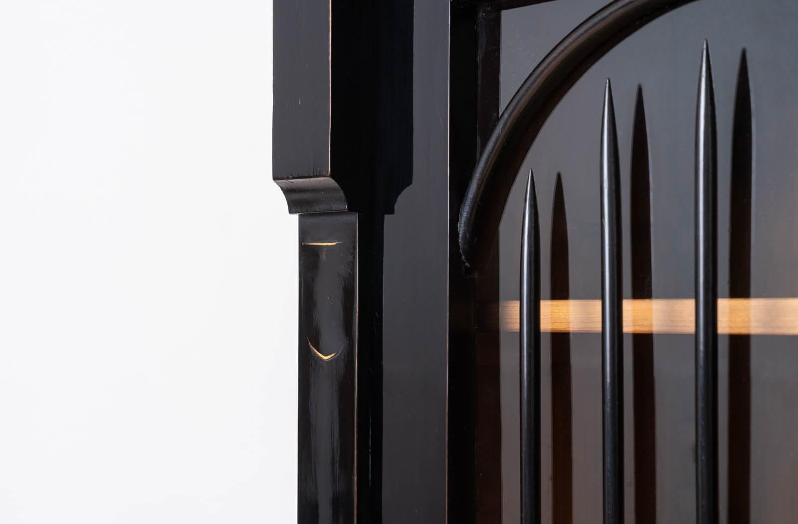 Vetrina Biedermeier nera, Austria, metà del XIX secolo in vendita 4