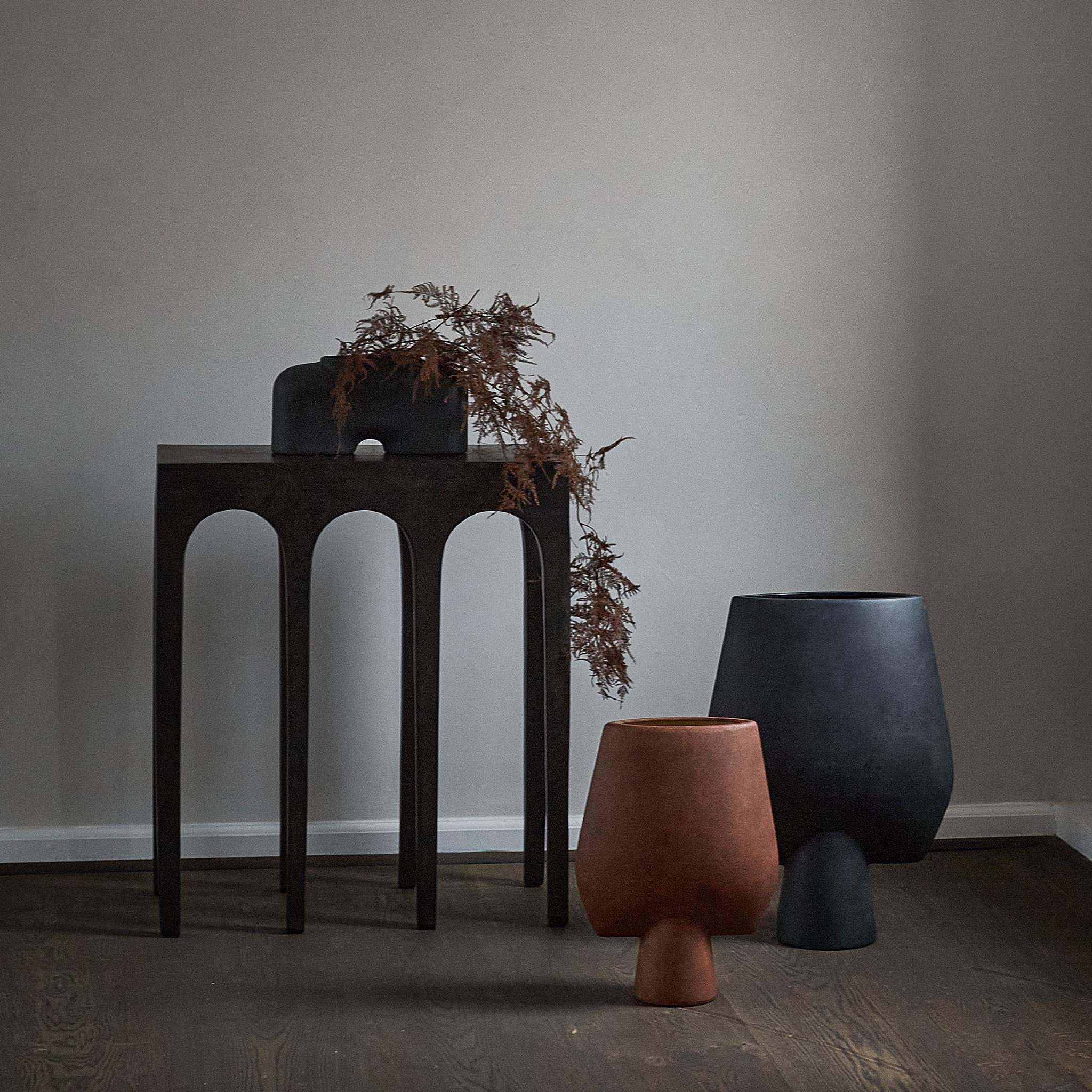 Moderno Vaso nero Big Sphere Square di 101 Copenhagen in vendita
