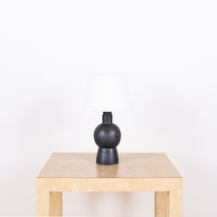 Black 'Bilboquet' Stoneware Lamp by Design Frères