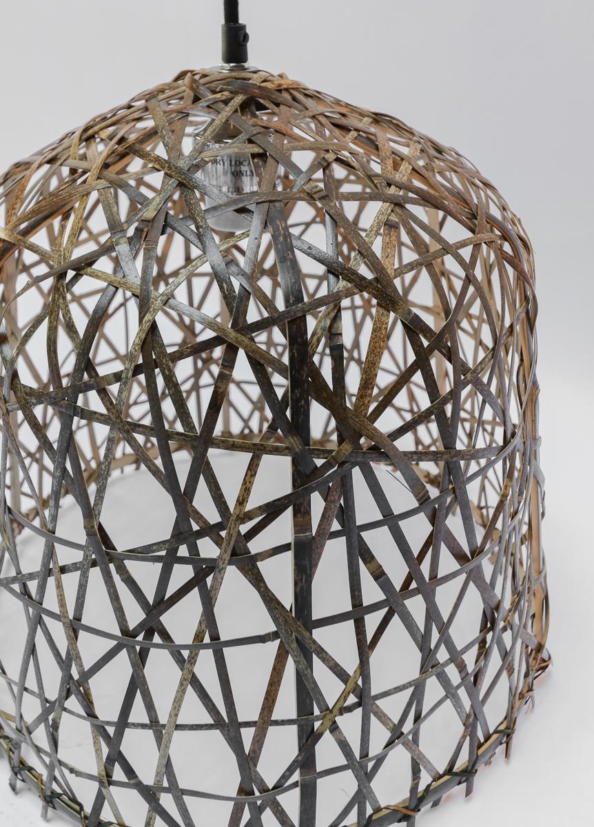 Dutch Black Bird’s Nest Small Pendant Chandelier by Ay Illuminate For Sale