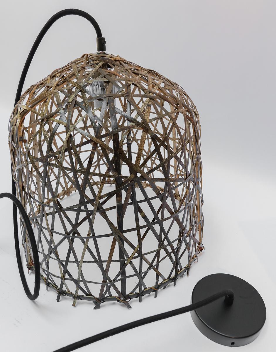 Black Bird’s Nest Small Pendant Chandelier by Ay Illuminate In New Condition For Sale In Los Angeles, CA