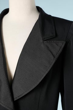 Black blazer with gold metal button Christian Lacroix