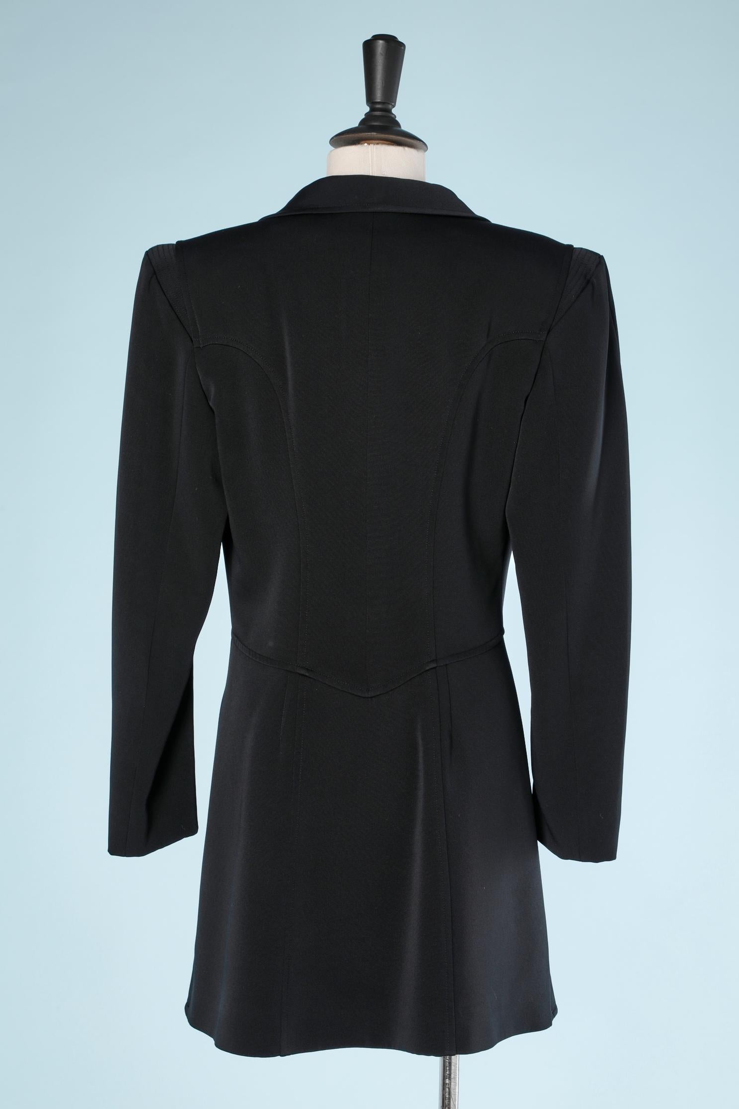 Women's Black blazer with gold metal button Christian Lacroix  For Sale