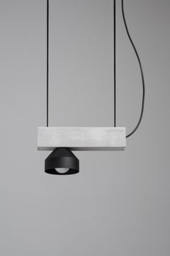 Black Block Pendant Lamp by +kouple