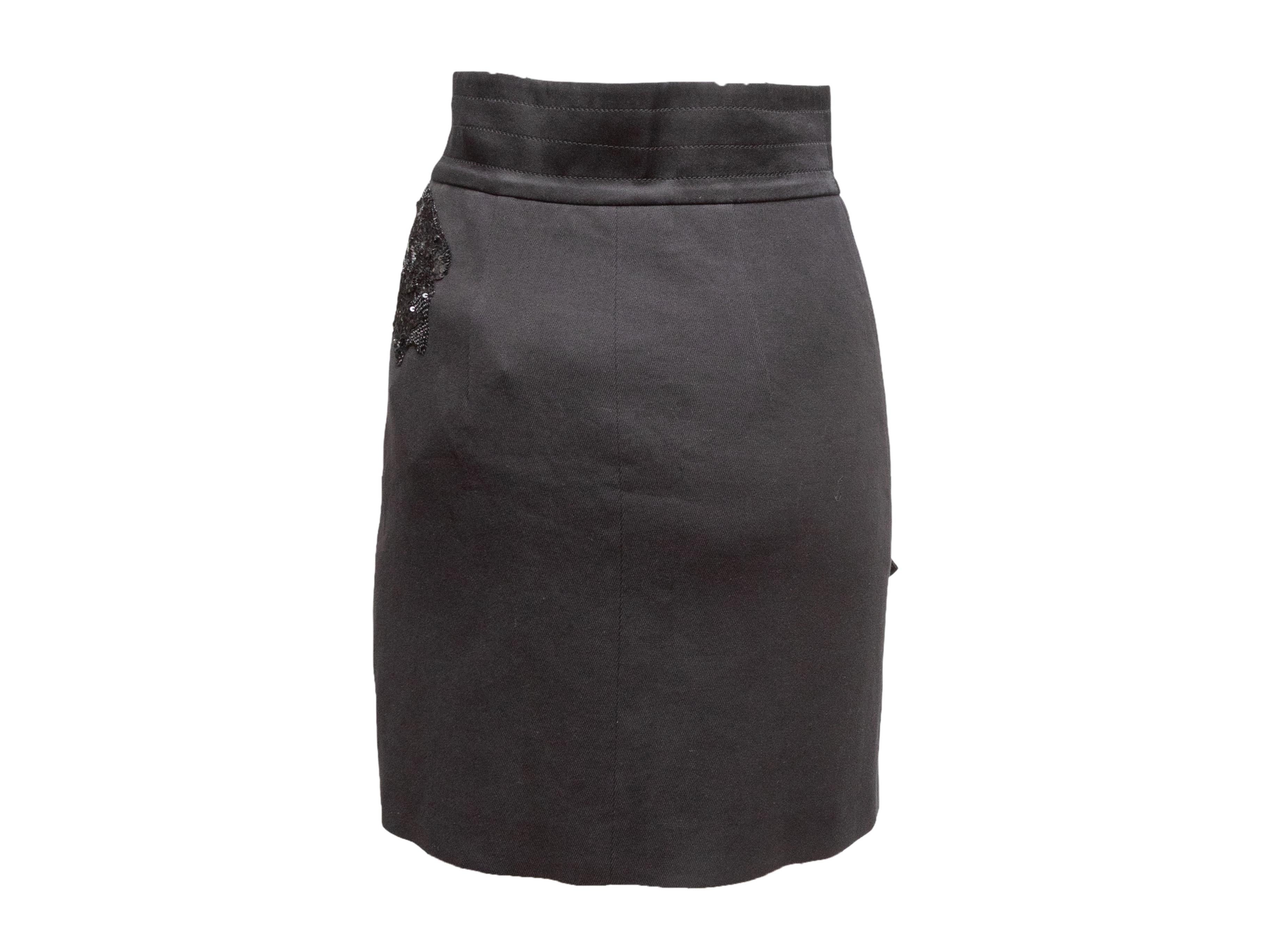 Nero Gonna a tubino nera impreziosita da Blumarine Taglia IT 38 in vendita