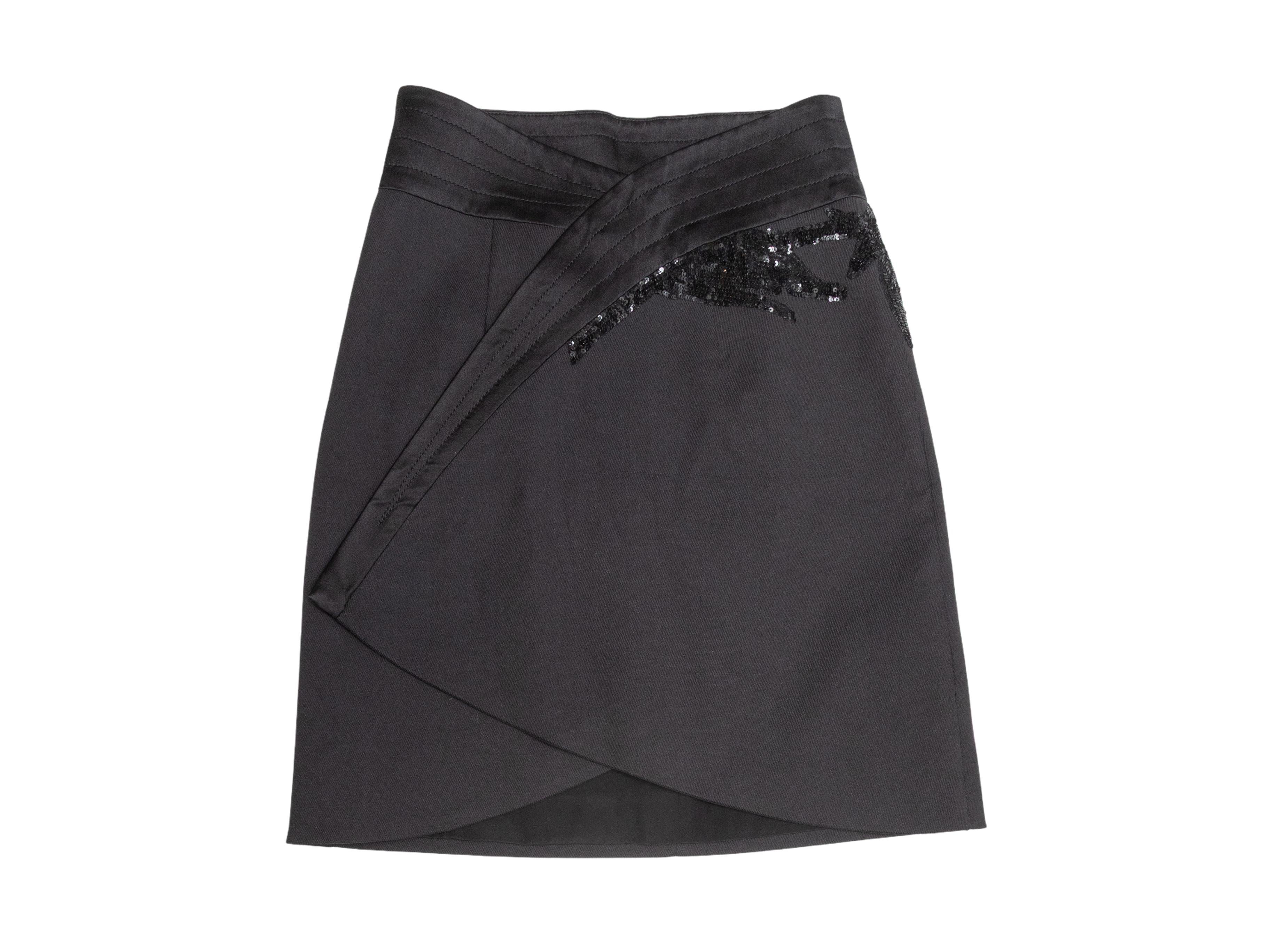 Donna Gonna a tubino nera impreziosita da Blumarine Taglia IT 38 in vendita