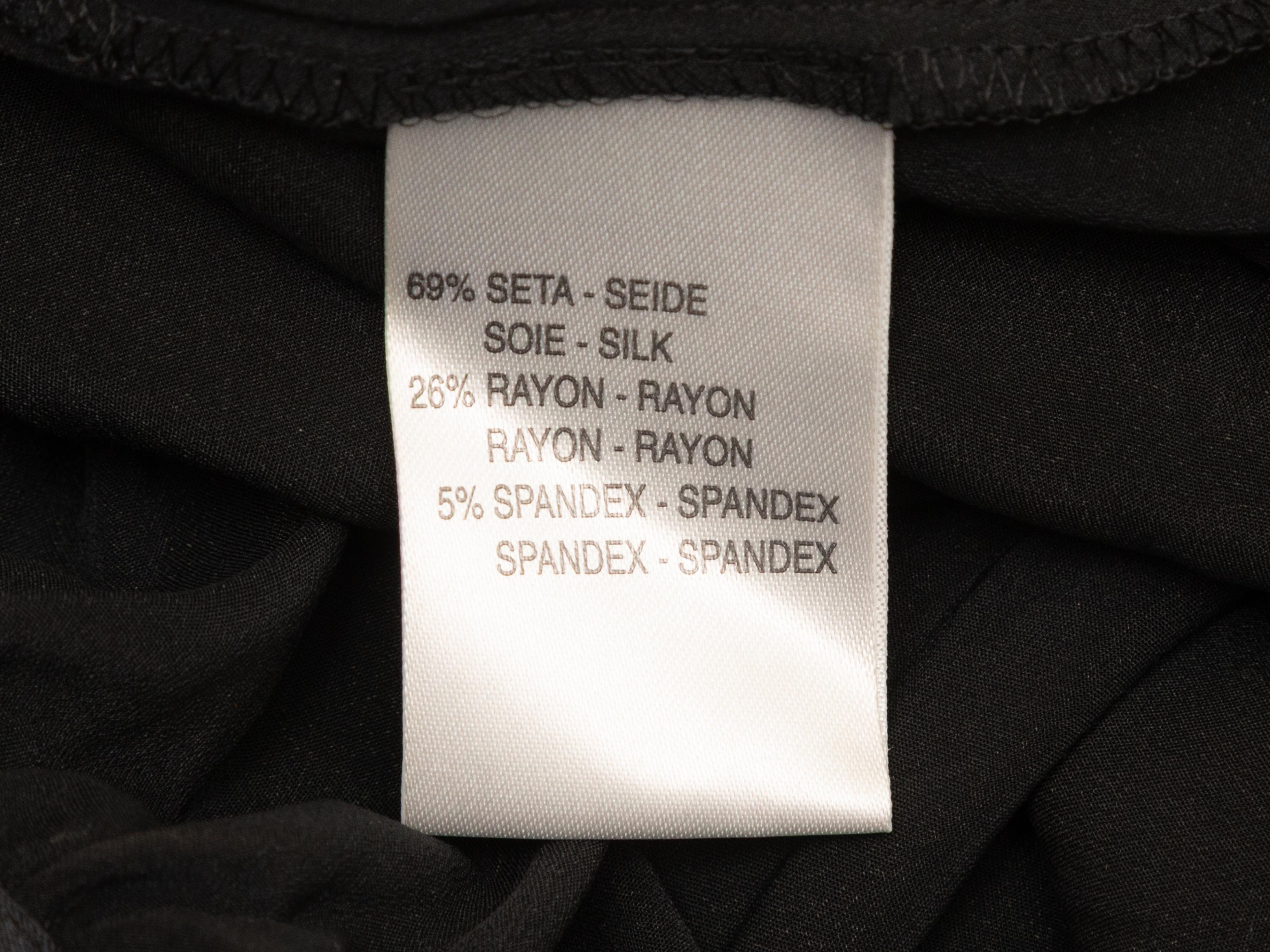 De las mujeres Blusa con lazo de seda negra Blumarine Talla IT 38 en venta