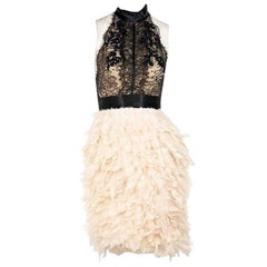 Black & Blush Marchesa Cocktail Dress
