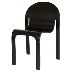 Black Bodyform Chair by Peter Danko, Bent Plywood