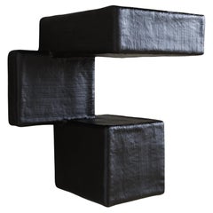 Schwarzes Bücherregal (3 Teile), Primitive Serie von Studio Nucleo