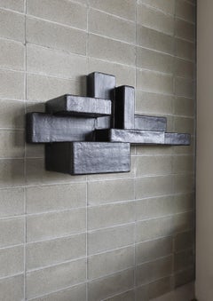 Schwarzes Bücherregal H SM1, Primitive Serie von Studio Nucleo