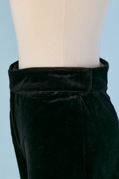 Black boots-cut velvet trouser ALEXANDRE VAUTHIER New