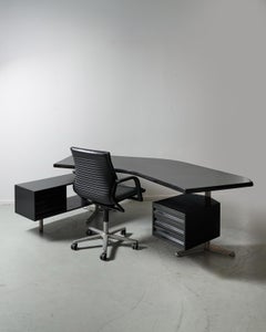 Black Borsani Boomerang executive desk