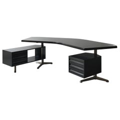 Black Borsani Boomerang executive desk