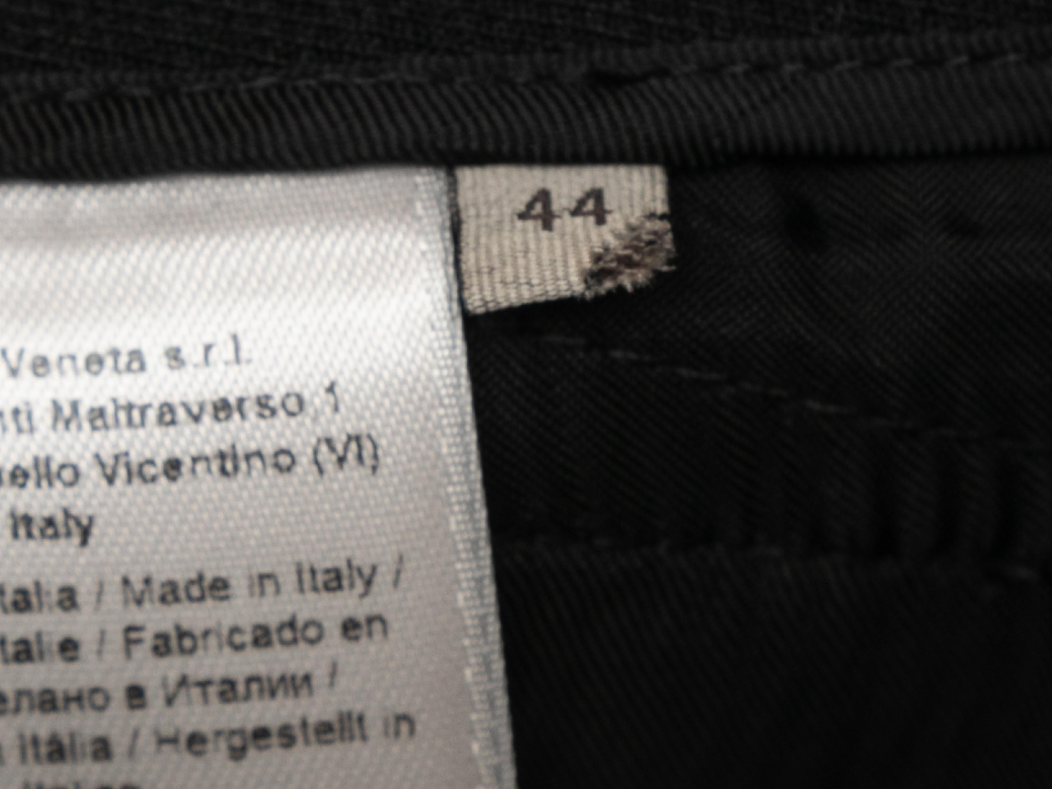 Schwarze Bottega Veneta-Hose mit geradem Riemen in Schwarz Größe EU 44 im Zustand „Gut“ im Angebot in New York, NY
