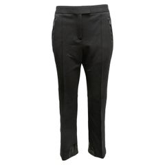 Black Bottega Veneta Straight-Leg Trousers Size EU 44