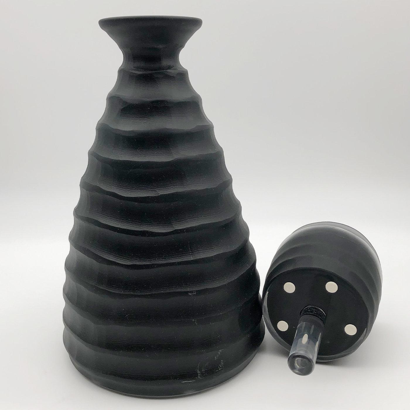 Modern Black Bottle by Achille D'Este and Renzo Vianello