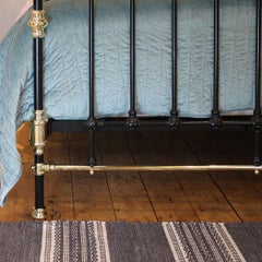 Black Brass and Iron Antique Bed MK206