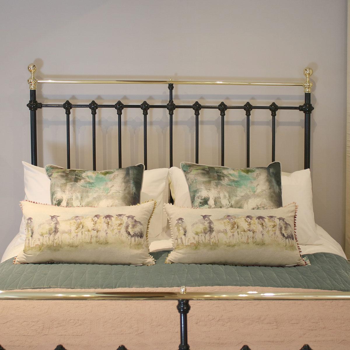 Cast Black Brass and Iron Antique Bed MK206