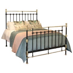 Black Brass and Iron Antique Bed MK206