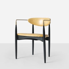 Black & Brass Viscount Chair by Dan Johnson
