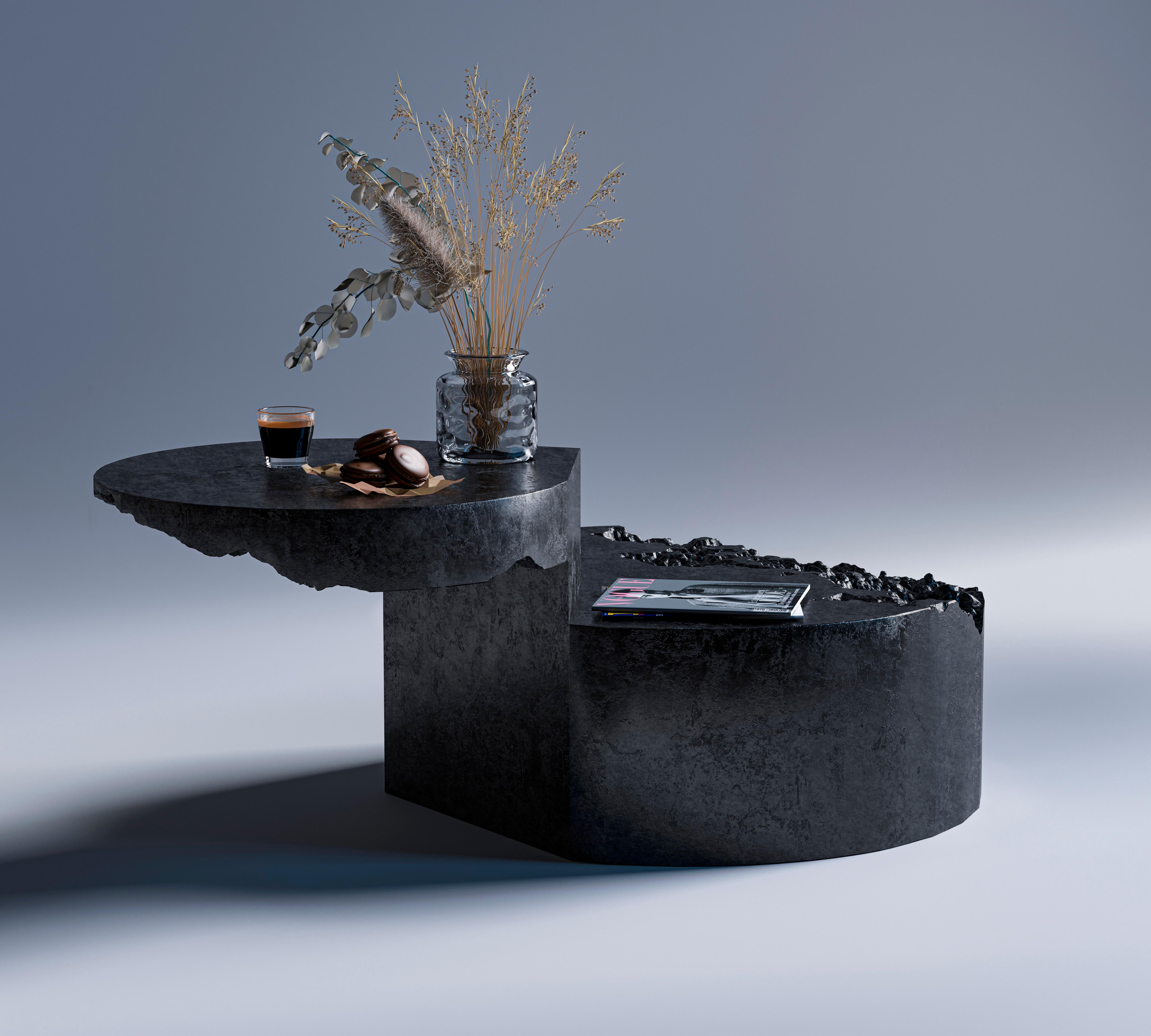 XXIe siècle et contemporain Table centrale noire à couper le souffle de la collection Breakfree pour un intérieur haut de gamme en vente