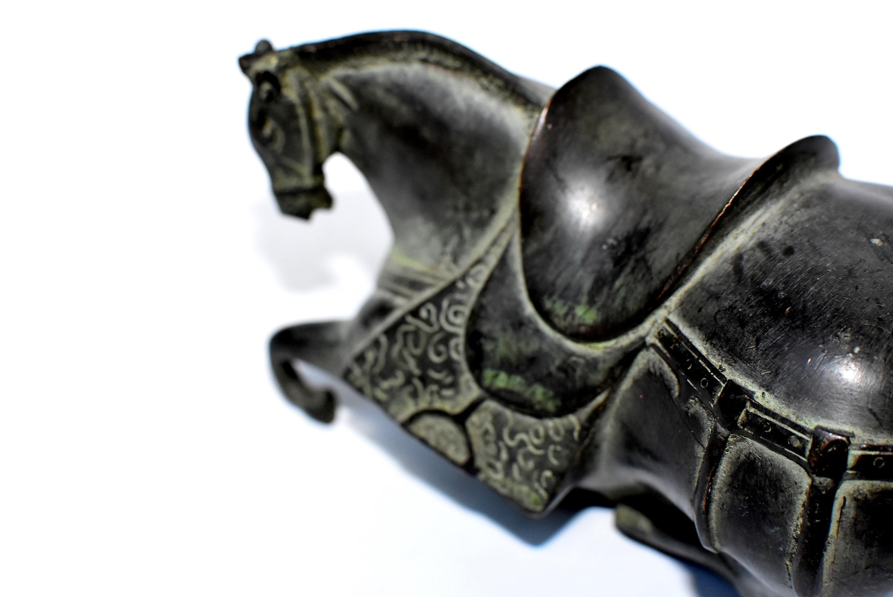 Black Bronze Han Style Horse 11