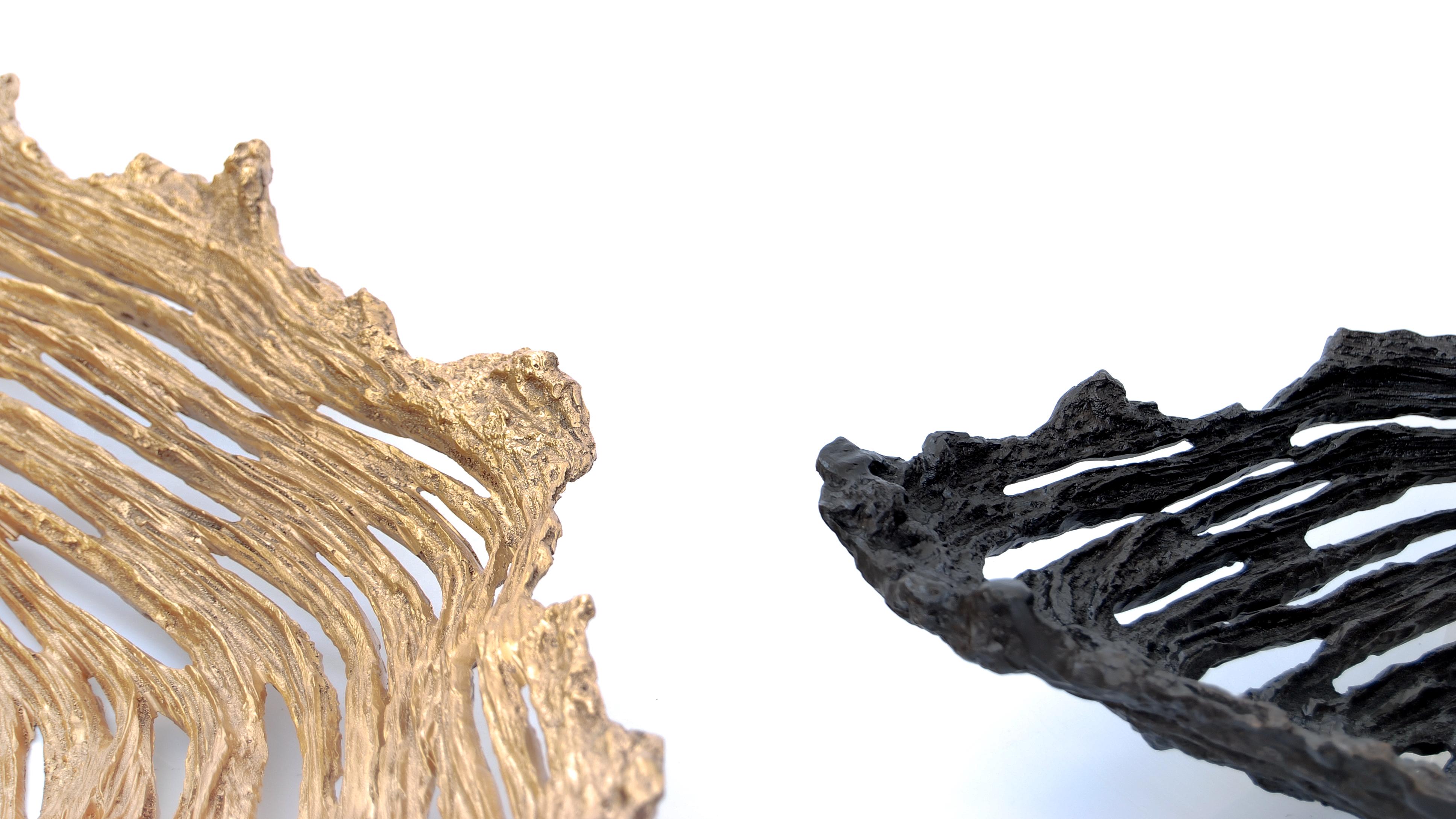 Ciotola Hilda in bronzo nero di Fakasaka Design in vendita 5