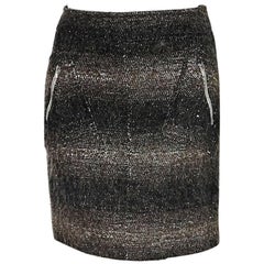 chanel mini skirt Black
Brown Chanel Wool Mini Skirt