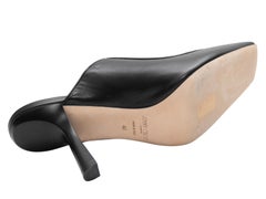 Black & Brown Jimmy Choo Square-Toe Heeled Mules Size 40