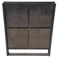 Black Brutalist Cabinet, 1970s