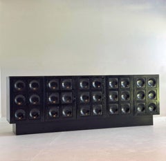 Black Brutalist Credenza by Musterring