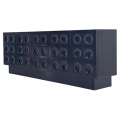 Black Brutalist Credenza by Musterring