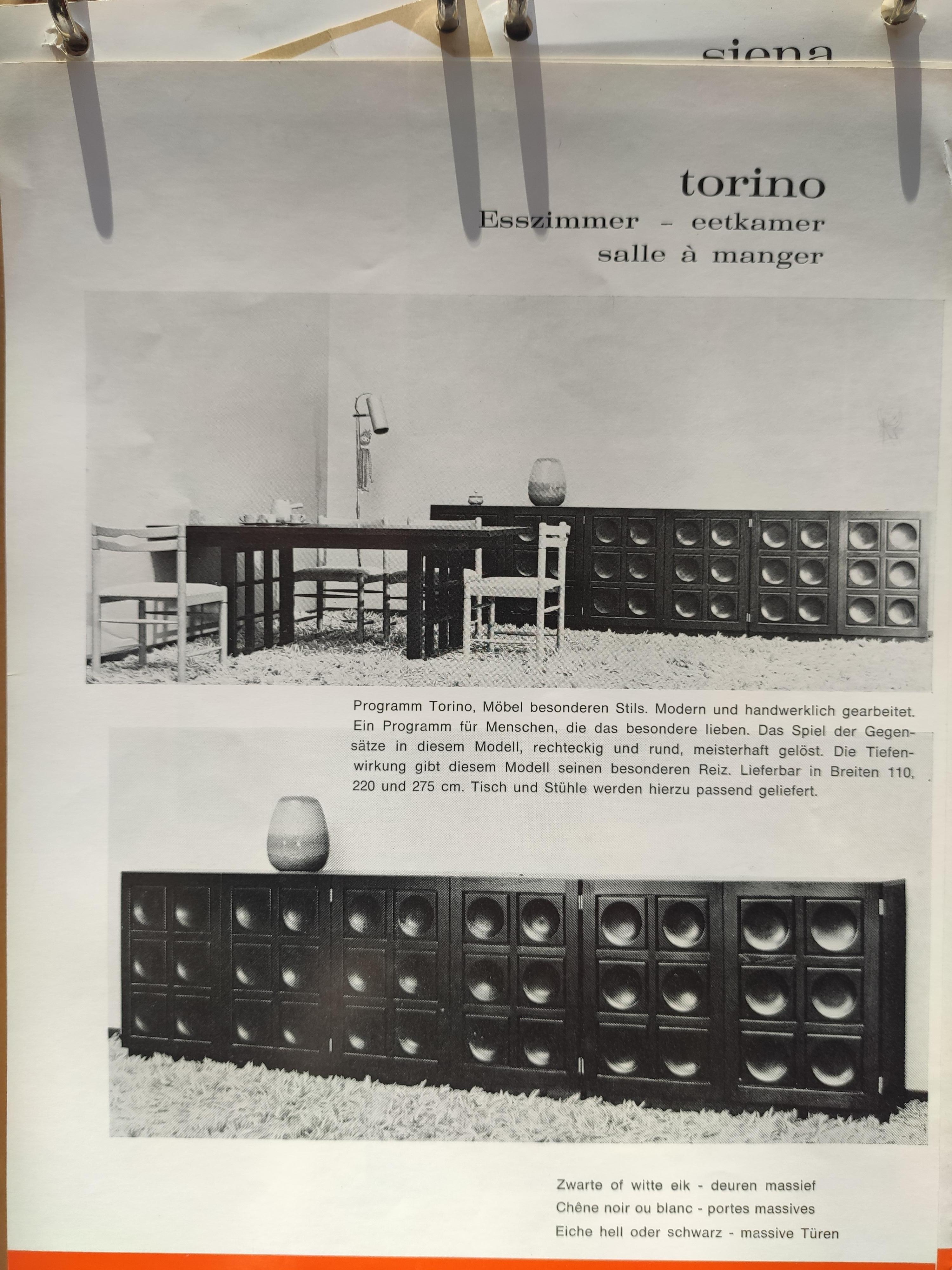Buffet brutaliste noir de Frans Defour, Belgique, années 1970 en vente 8