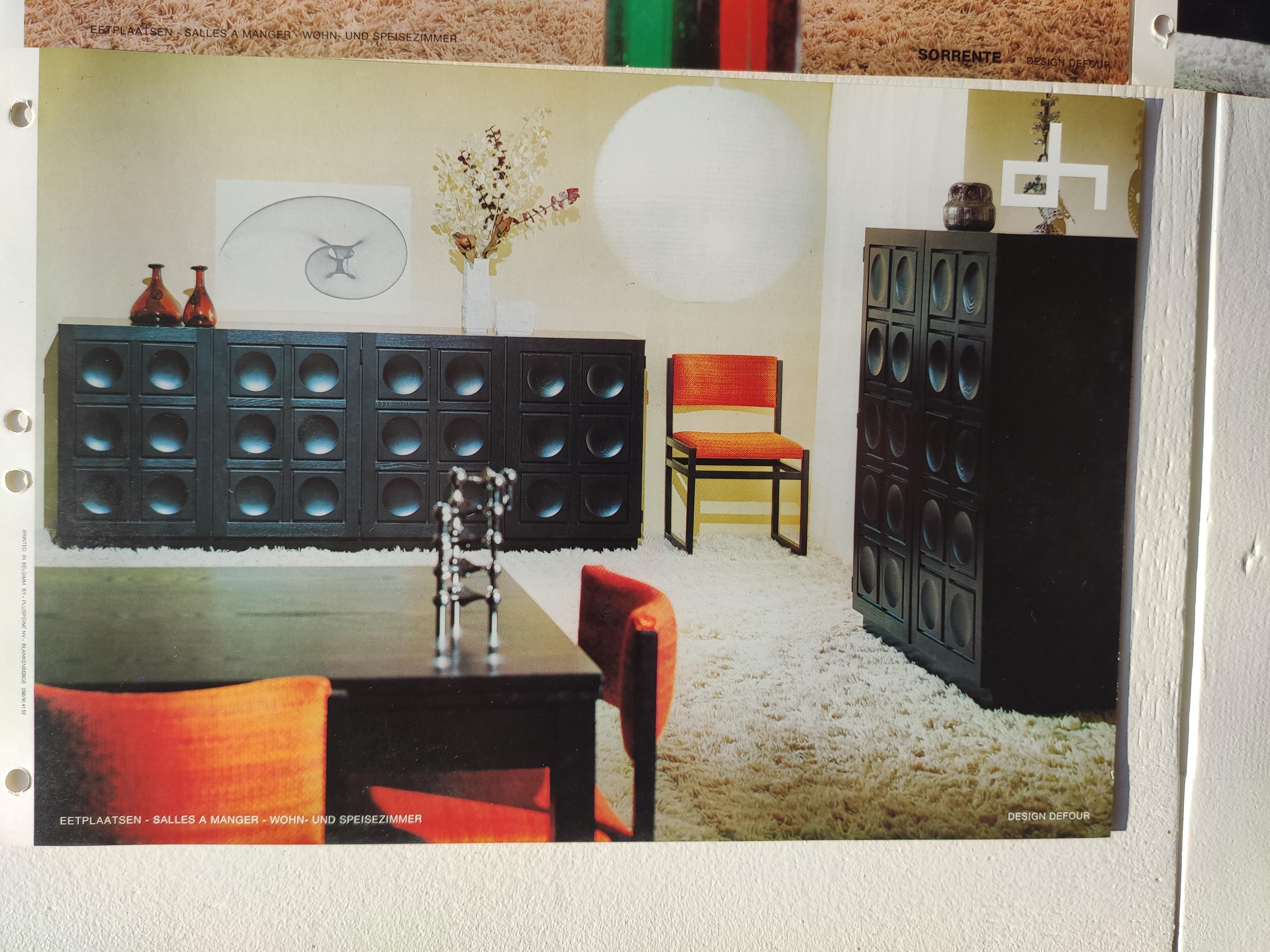 Buffet brutaliste noir de Frans Defour, Belgique, années 1970 en vente 9
