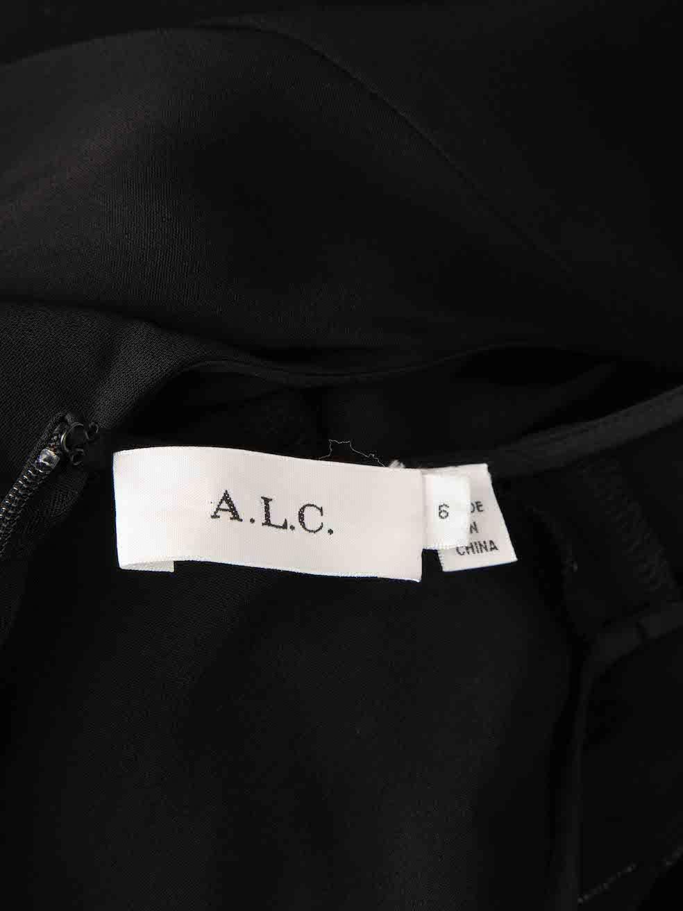 A.L.C Black Buckle Straps Detail Sleeveless Jumpsuit Size M For Sale 1